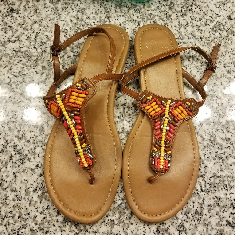 Report Beaded Sandals (Size 9)
